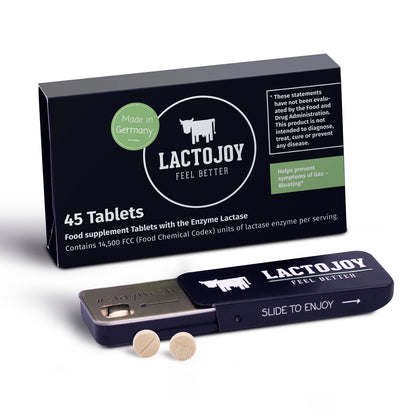 LactoJoy Lactase Pills - 14.500 FCC - 45 pcs Front