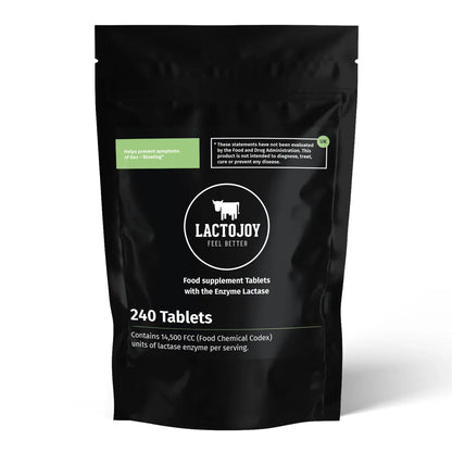 LactoJoy Lactase Pills - 14,500 FCC - 240 pcs refill bag